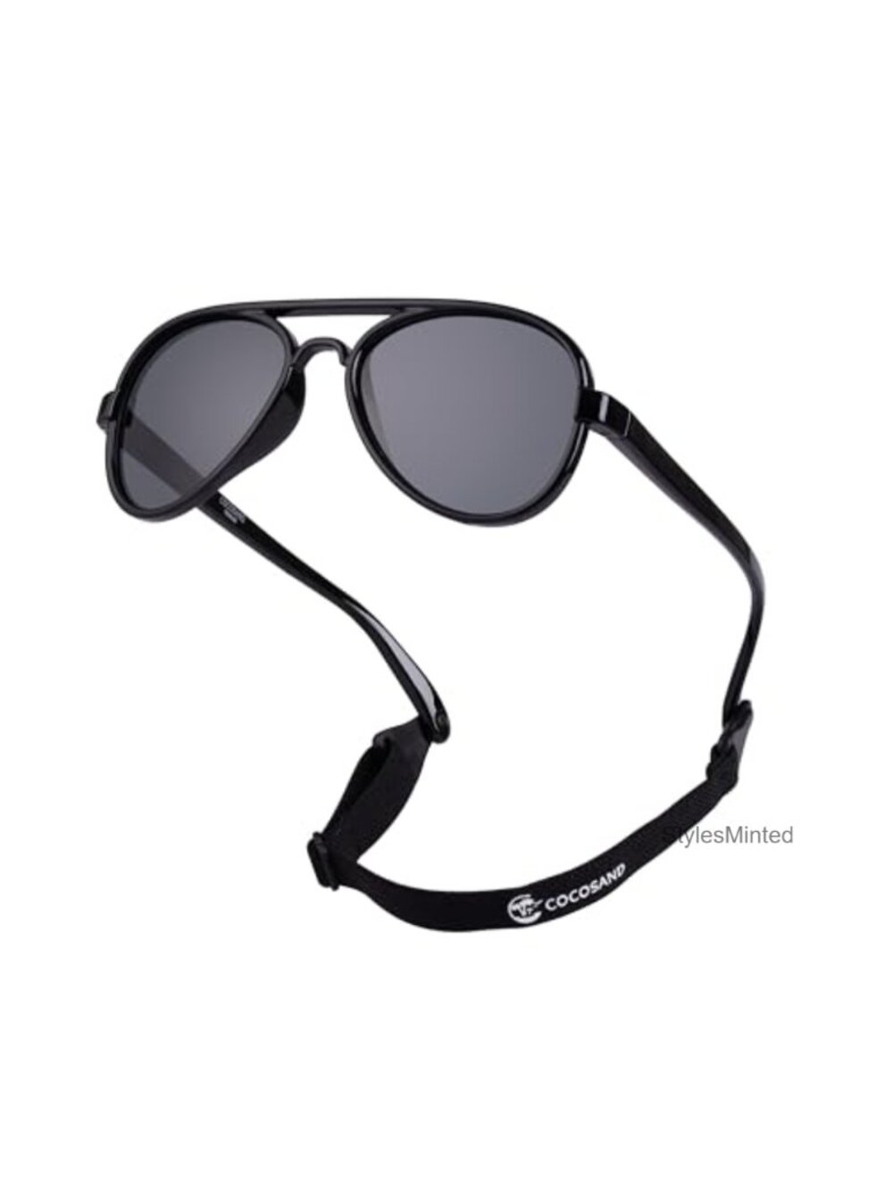 Kids Aviator Sunglasses Polarized Flexible Strap for Baby Toddler